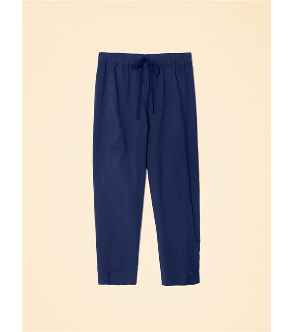 DRAPER - Fine cotton trousers - navy