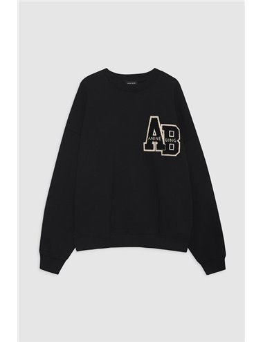 MILES - Logo sweatshirt - black