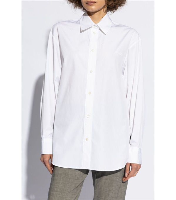 FABRIZA - Poplin shirt - white