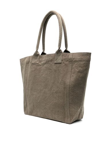 SMALL YENKY - Bolso tote logo - kaki