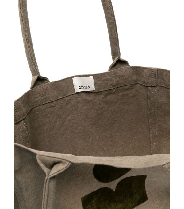 SMALL YENKY - Logo tote bag - khaki