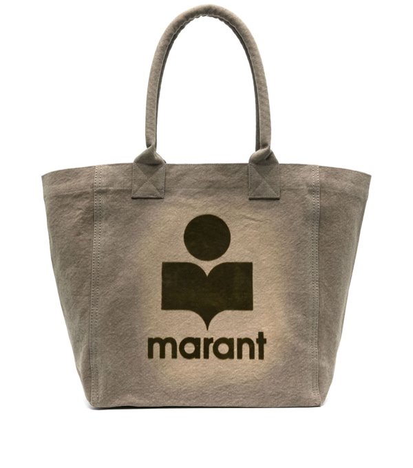 SMALL YENKY - Logo tote bag - khaki