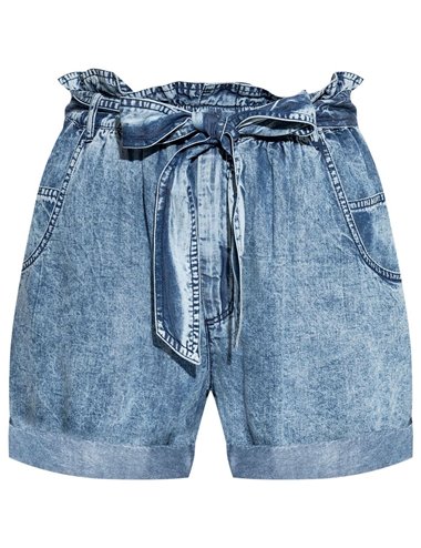 PIERINE - Short denim fino - azul