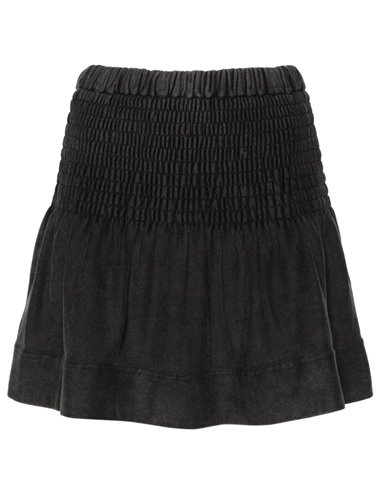 PACIFICA - Short cotton skirt - anthracite