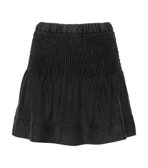 PACIFICA - Short cotton skirt - anthracite