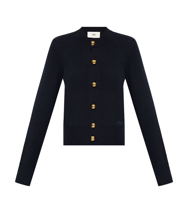 Cardigan with gold buttons - navy