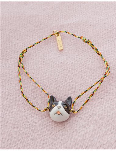 Pulsera cuerda multicolor Bulldog