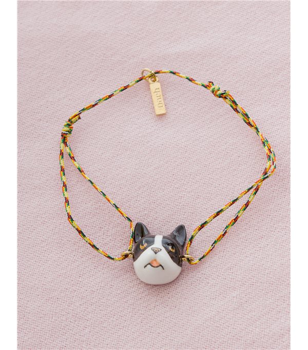 Pulsera cuerda multicolor Bulldog