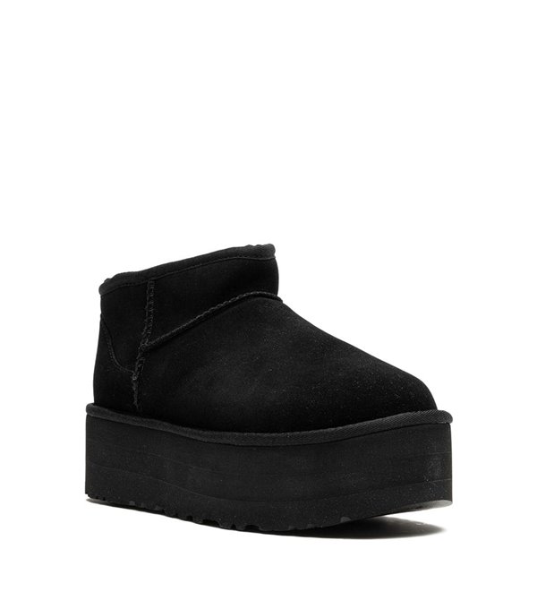 Ultra Mini Platform Bootie - Black