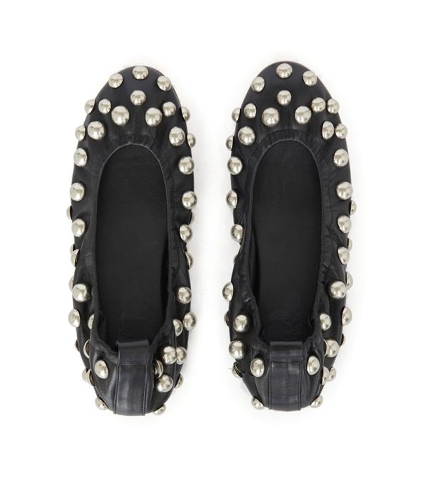 BELNA - Ballerina with studs - black