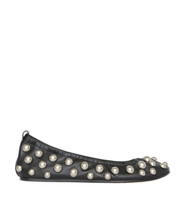 BELNA - Ballerina with studs - black