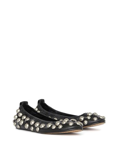 BELNA - Ballerina with studs - black