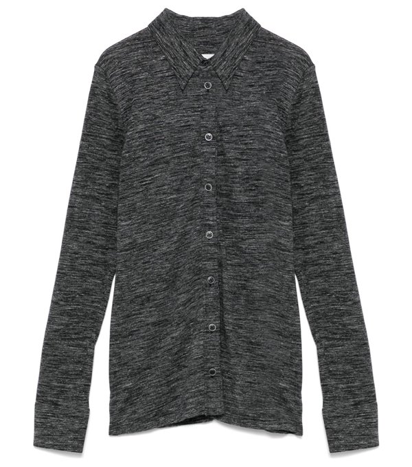 IMELIA - Knit shirt - anthracite