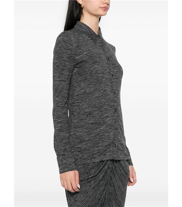 IMELIA - Knit shirt - anthracite