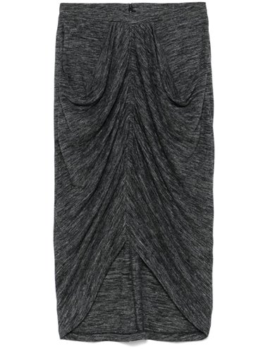 ILIS - Knit skirt - anthracite