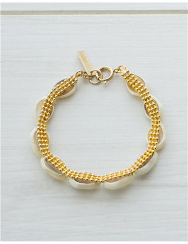 Pulsera conchas - natural