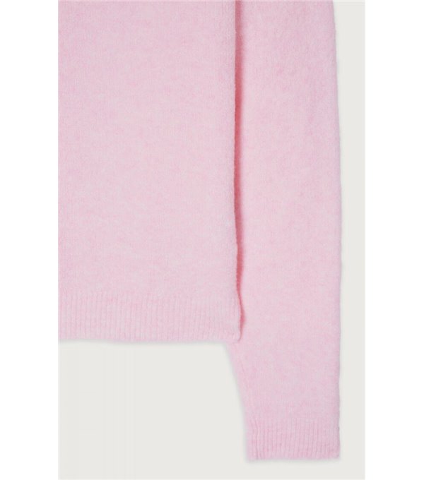 Square neck jumper - pink