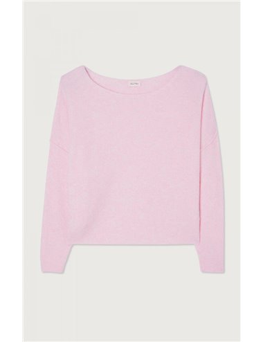 Square neck jumper - pink