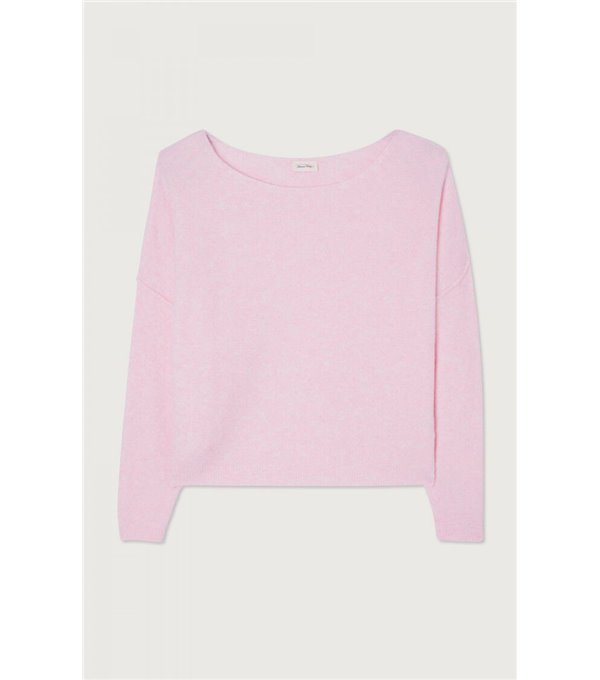 Jersey cuello amplio - rosa