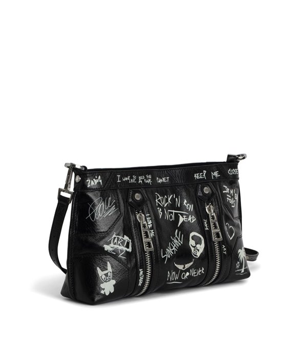 SUNNY MOODY graffiti bag - black