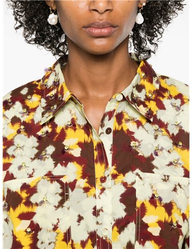 ARIA - Printed poplin shirt