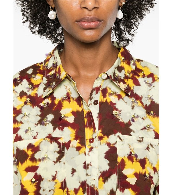 ARIA - Printed poplin shirt