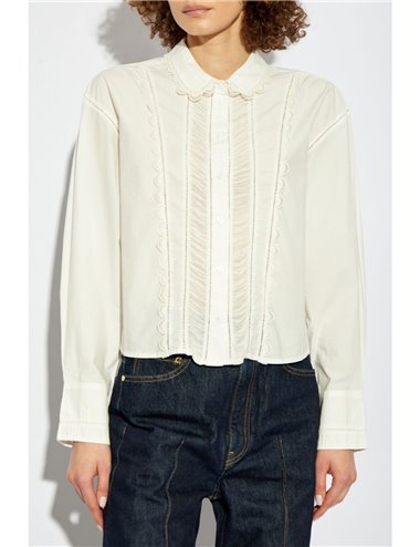 SAMIRA - Embroidered poplin shirt