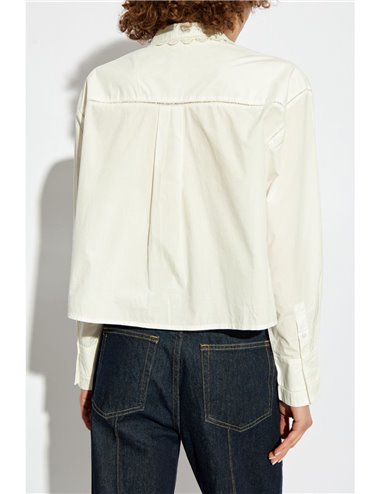 SAMIRA - Embroidered poplin shirt