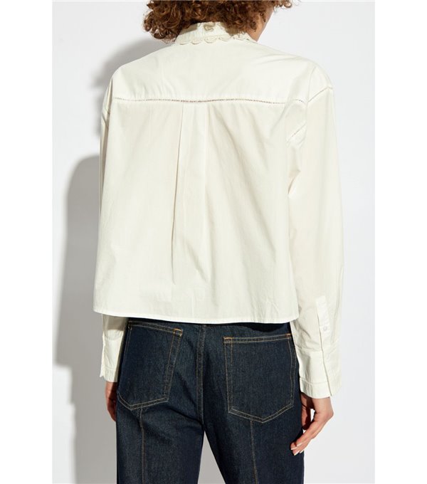 SAMIRA - Embroidered poplin shirt