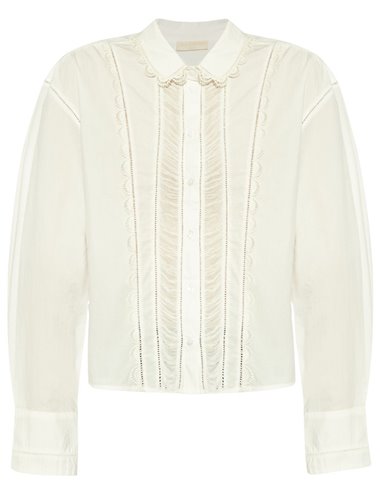 SAMIRA - Embroidered poplin shirt