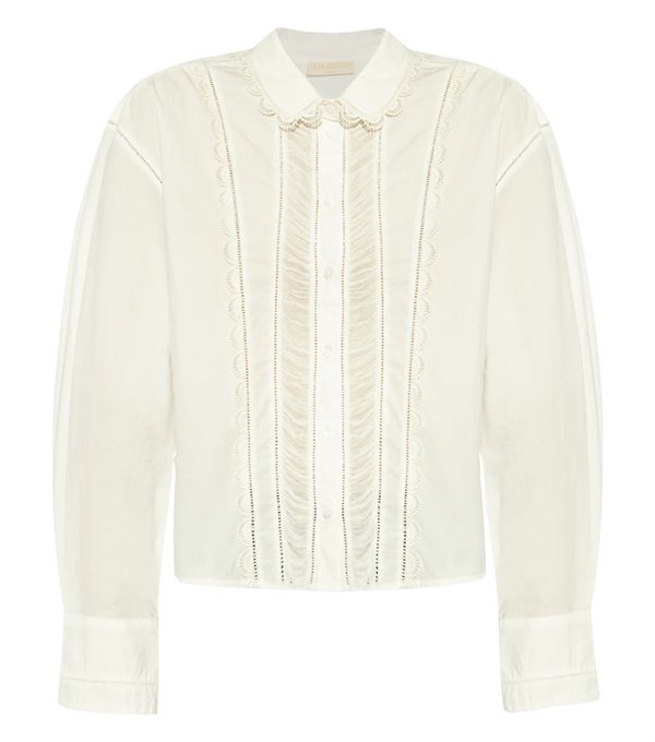 SAMIRA - Embroidered poplin shirt