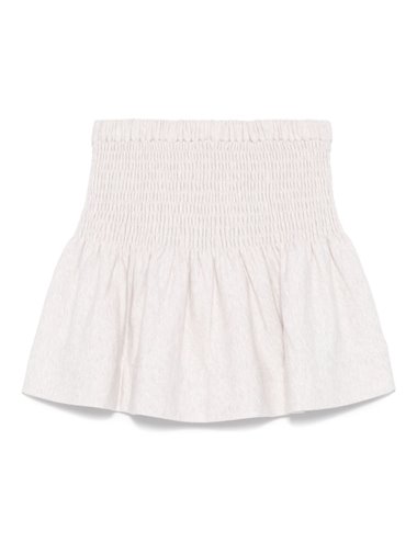 PACIFICA - Cotton logo skirt - ecru