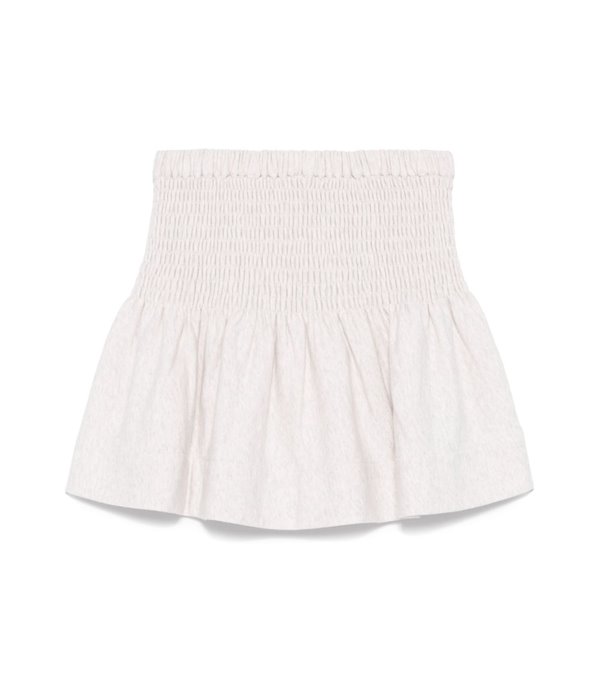 PACIFICA - Cotton logo skirt - ecru