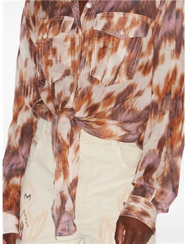 NATH - Printed knot shirt