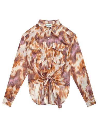 NATH - Printed knot shirt