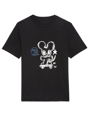 EDWIN-Camiseta mouse strass