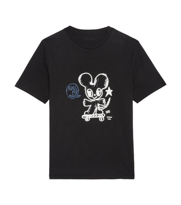 EDWIN-Camiseta mouse strass