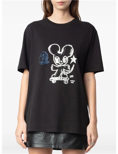 EDWIN-Camiseta mouse strass