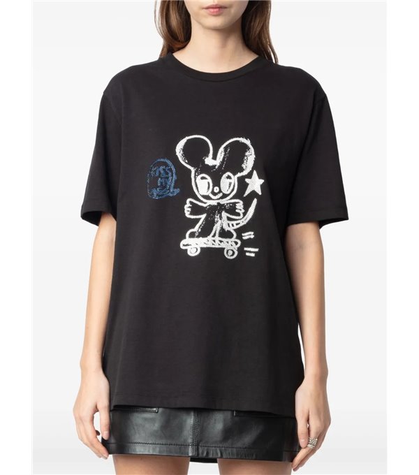 EDWIN-Camiseta mouse strass