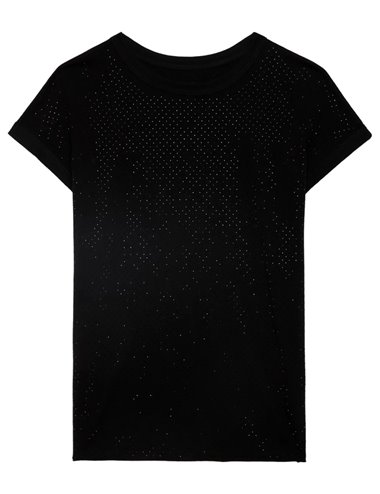 CECILIA-Camiseta strass