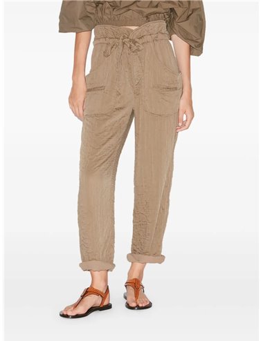 SERIDA - Quilted trousers - khaki