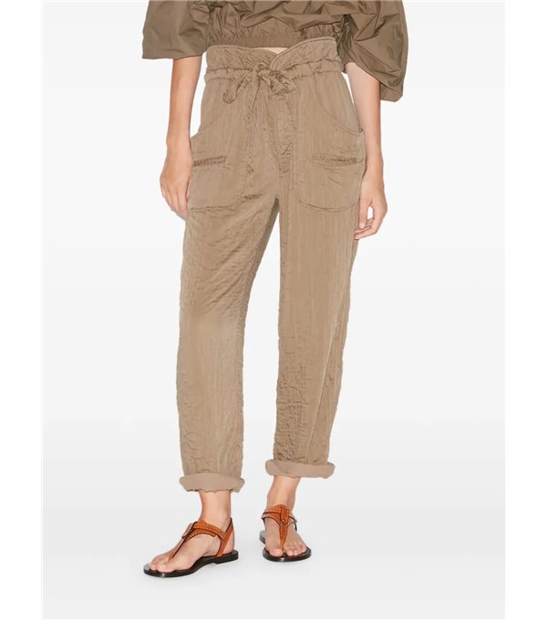 SERIDA - Quilted trousers - khaki