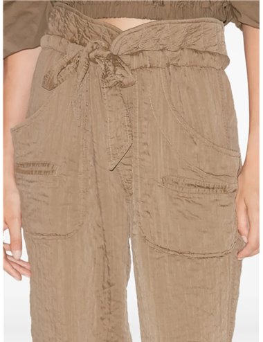 SERIDA - Quilted trousers - khaki