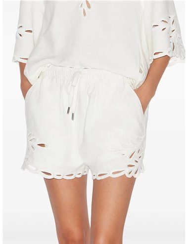 SAFA - Embroidered shorts - white