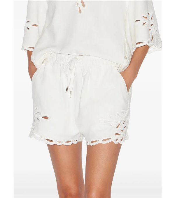 SAFA - Embroidered shorts - white