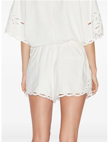 SAFA - Embroidered shorts - white