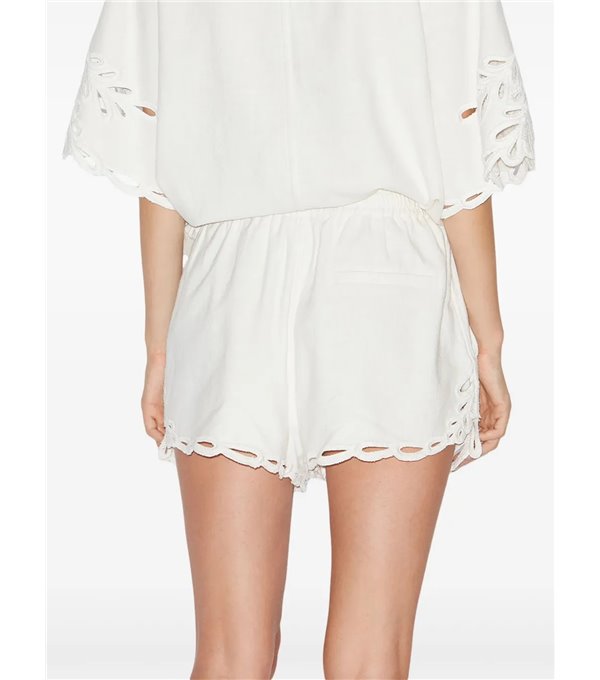 SAFA - Embroidered shorts - white