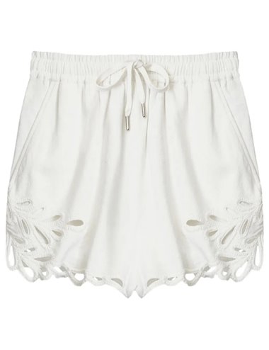 SAFA - Short bordados - blanco