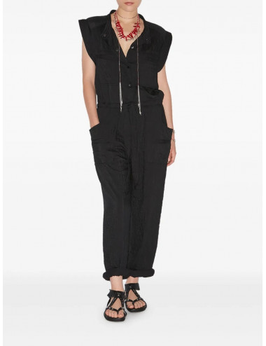 SUZIE - Quilted jumpsuit - black