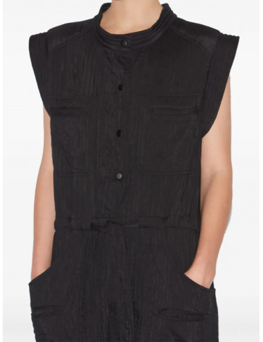 SUZIE - Quilted jumpsuit - black